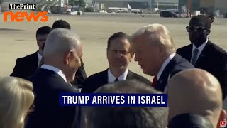 Israel Pm Netanyahu Receives Us President Donald Trump As He Arrives In Tel Aviv