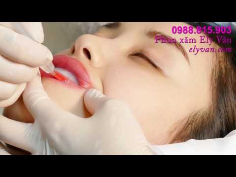Dạy phun xăm Ely Vân - Cận cảnh quá trình phun môi