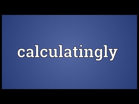 Header of calculatingly