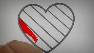 How to draw hearth, Drawing and painting hearth for kid