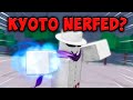 They said the KYOTO COMBO got NERFED..💀| The Strongest Battlegrounds