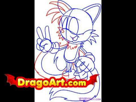 how to draw graffiti letters step by. How to draw Tails, step by