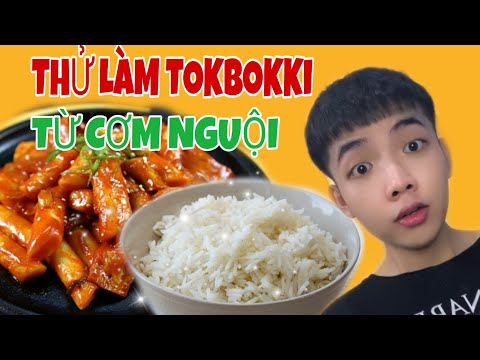 Cách làm tokbokki bằng cơm nguội tiktok