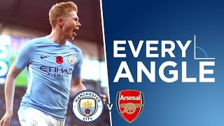 DE BRUYNE GOAL! | Every Angle: Kevin De Bruyne | City 3-1 Arsenal