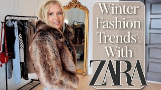ZARA TRY ON HAUL  | 10 Must-Try Winter 2023-24 Fashion Trends Made Easy