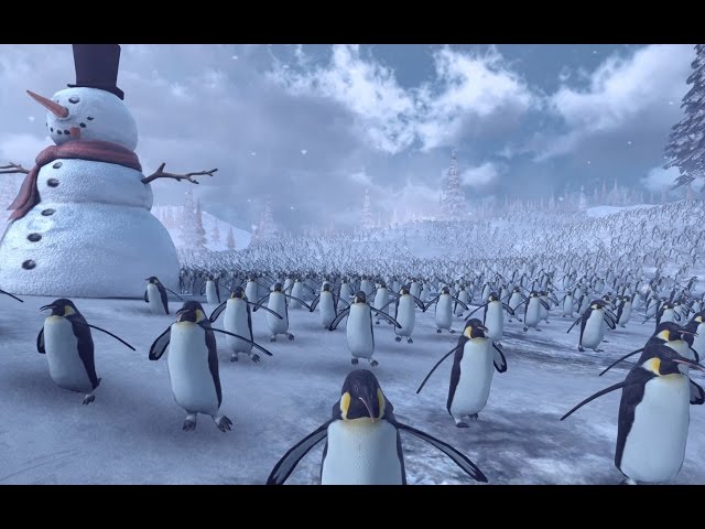 Epic Battle Simulator: 11,000 Penguins vs 4,000 Santa Clauses - Video