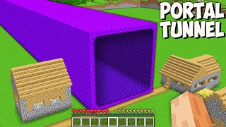 What Is Hidden Inside The Longest Portal Tunnel In Minecraft? Giant Secret Portal Tunnel