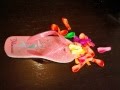 DYC : Cómo decorar chanclas de niña con globos de agua.