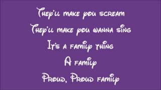 Disney's The Proud Family Theme Song Lyrics