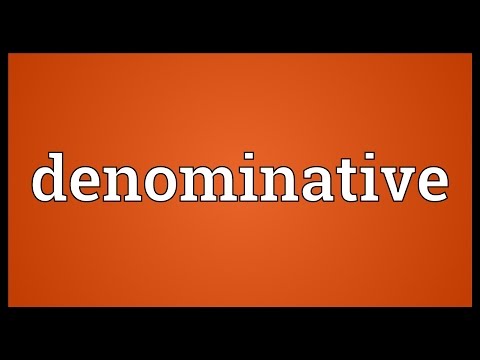 Header of denominative