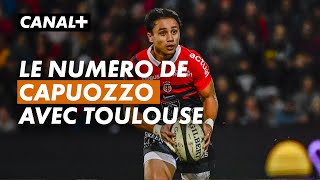 Le numéro et le saut d'Ange Capuozzo - Toulouse / Montpellier - TOP 14 - 16ème journée