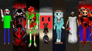 Mods 8 With Horror Baldis Demon, Luigi Exe, Garfelf, Granny