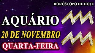 𝐕𝐨𝐜ê 𝐩𝐞𝐝𝐢𝐮 𝐮𝐦 𝐬𝐢𝐧𝐚𝐥? Aquário 20 De Novembro 2024 Horóscopo De Hoje