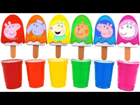Dye Coloring Ice Cream Popsicles with Mrs Rainbow