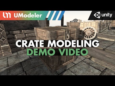 Crate Modeling with UModeler in Unity.