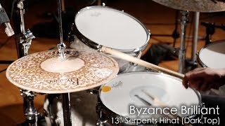 Meinl Cymbals B13SH-B Byzance 13" Brilliant Serpents Hihat (Dark Top)