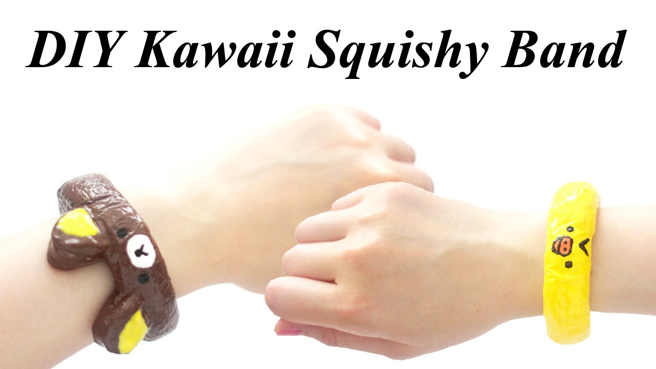 DIY Kawaii Squishy Band Bracelet Tutorial - How To - YouTube