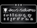 Telugu guninthalu | తెలుగు గుణింతాలు (క-ఱ) | Learn How to write Telugu guninthalu all from Ka to Rra