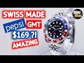 Swiss Made GMT Pepsi $169?! - Amazing! - Mathey Tissot GMT