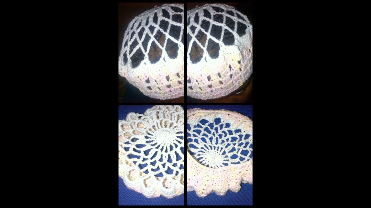 how to crochet hair net - YouTube