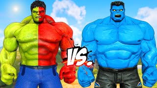 RED-GREEN HULK VS BLUE HULK - SUPER EPIC BATTLE