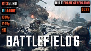 Rtx 5060 Battlefield 6 Fps Test Battlefield 6 Rtx 5060 & I5 14400F Benchmark 1080P1440P4K
