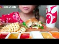 No Talking Asmr Chick Fil A Chicken Cheese Sandwich Waffle No Talking Asmr Chick Fil A Chicken Cheese Sandwich Waffle