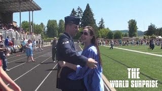 Airman Surprises Sister at Graduation
