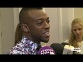 Ariche from JLS talks to Absolute Radio at the 02 Silver Clef Awards for Nordoff Robbins