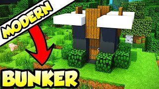 Minecraft ULTIMATE Modern Survival Bunker Tutorial (How to Build)