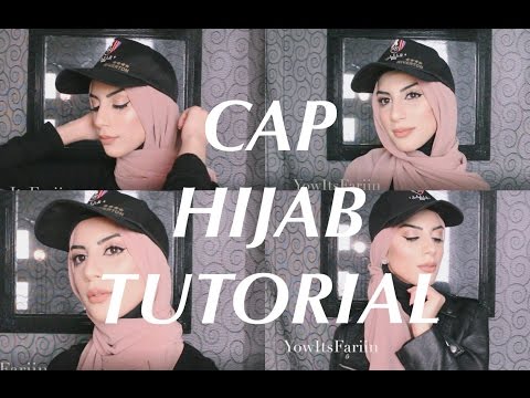 CAP HIJAB TUTORIAL | 1 Cap 5 Styles - YouTube YowItsFariin