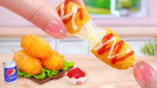 Cheesy Miniature Fried Korean Mozzarella Corn Dog Recipe Cooking And Eating Tina Mini Cooking