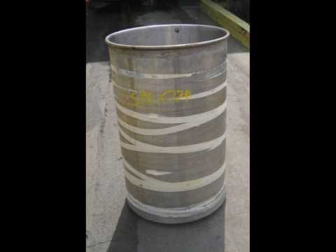 20 gallon stainless steel tank. Open top