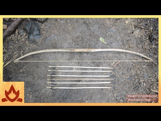 Man Makes Traditional Bow And Arrow Using Only Natural Tools - Video