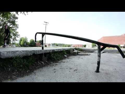 Quick Clip #13 - Raw Winchester, VA Rail Skateboard Tricks - 550D T2i - Thunderwood