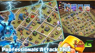 Clash of Clans⭐OMG!! Professionals Attack 3-Star TH12⭐Ground & Air