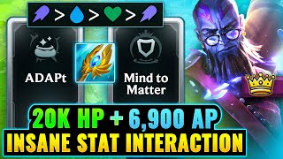 Unkillable Demon King 20K Health 6.9K Ap Ryze - Infinite Conversion Build League Arena Gameplay
