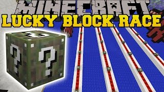 Minecraft: CONTRA CRAZY CAMO LUCKY BLOCK RACE - Lucky Block Mod - Modded Mini-Game