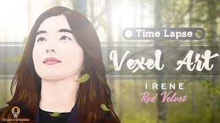 Irene Red Velvet - Vector Vexel Art Photoshop Time Lapse