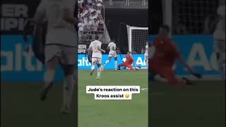 Bellingham's reaction to Kroos' assist 🔥 Pure class!