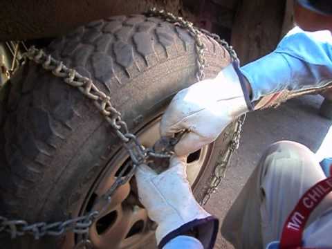 Colocacion de cadenas en faena caserones.AVI
