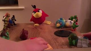 Everything goes wrong when all the family shoot ANGRY BIRDS toys at each other