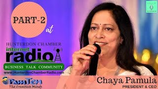 Chaya Pamula, PamTen CEO, Driven to Succeed, Talented People Radio, Pt. 2