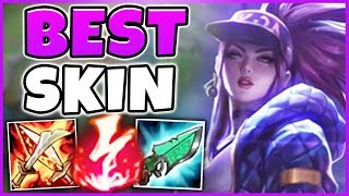 *NEW* K/DA AKALI SKIN SPOTLIGHT! BEST SKIN IN THE GAME!! (NOT CLICKBAIT) - Leagu