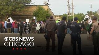 Broadview Police Handcuff 2 Protesters Outside Ice Facility