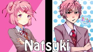 Doki Doki Literature Club Genderbend Version Sayori, Monika, Yuri And Natsuki As Guys