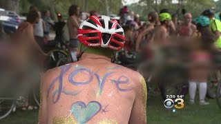 Hundreds Turn Out For Philly Naked Bike Ride