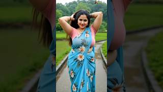 Super Hot Woman In Blue Floral