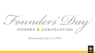 2019 Founders’ Day Honors Convocation