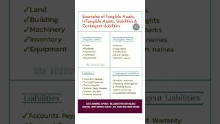 Examples Of Tangible, Intangible Ets, Liabilities & Contingent Liabilities
